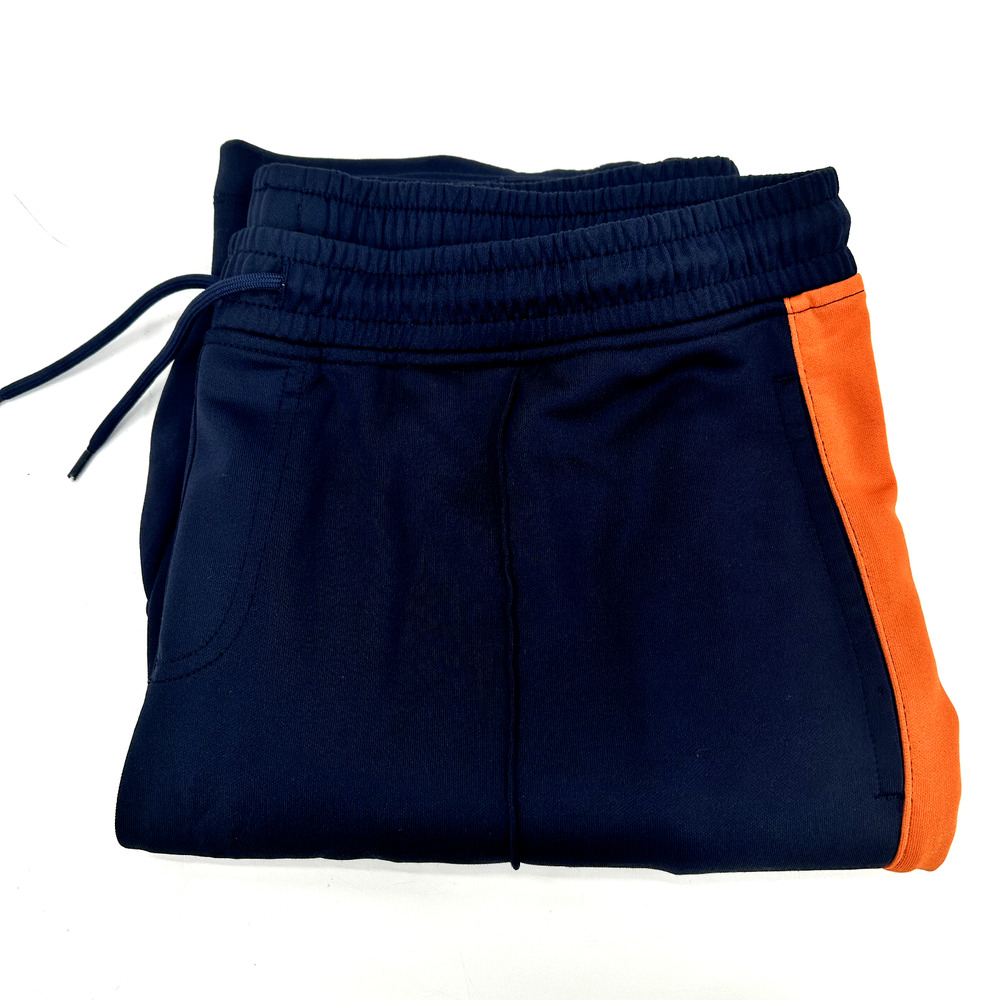 Boden Sweatpants Mens Large Track Pants Navy Blue Orange Comfy + Pockets Coastal
